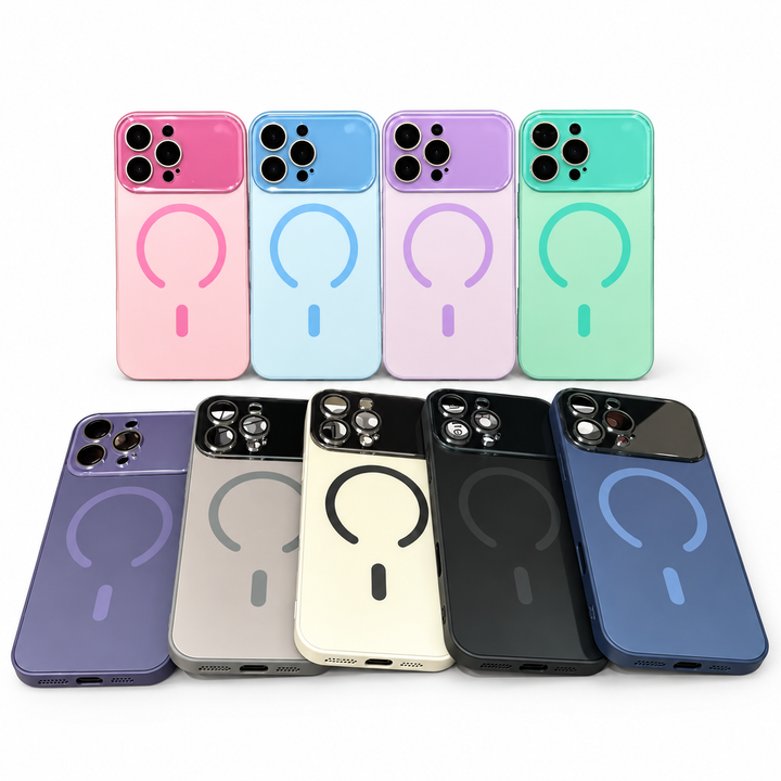 Magnetic Camera Window Case for iPhone