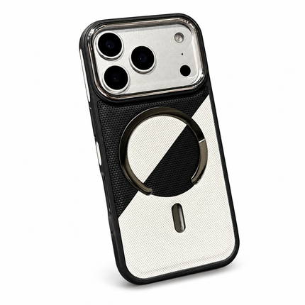 Colour Block Leather MagSafe Armour Case for iPhone – product view 6