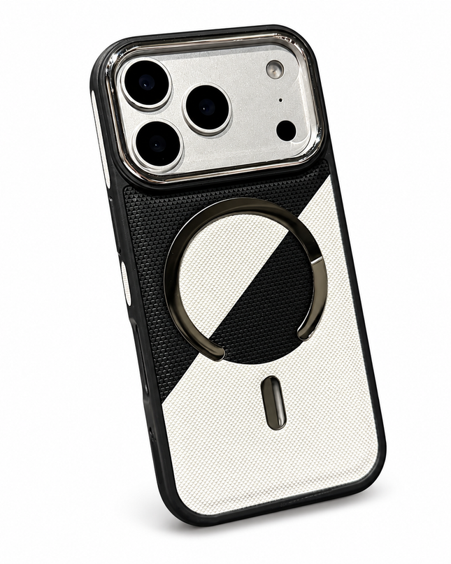 Colour Block Leather MagSafe Armour Case for iPhone – product view 6