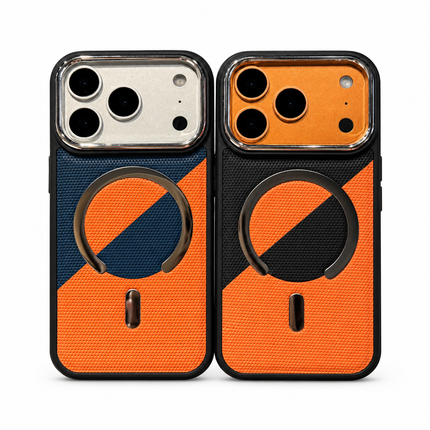 Colour Block Leather MagSafe Armour Case for iPhone – product view 2