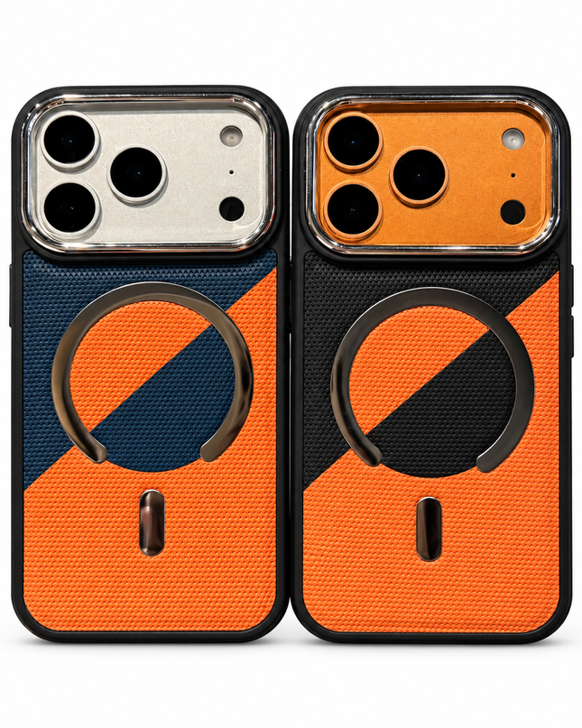 Colour Block Leather MagSafe Armour Case for iPhone – product view 2