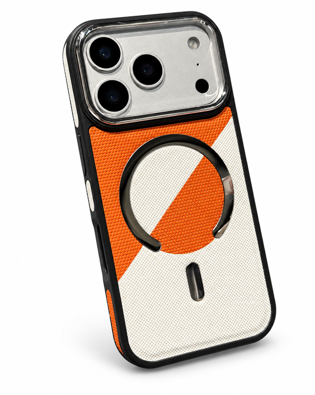 Colour Block Leather MagSafe Armour Case for iPhone – product view 3