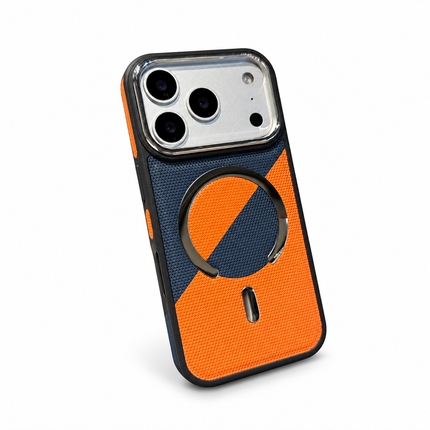 Colour Block Leather MagSafe Armour Case for iPhone – product view 5