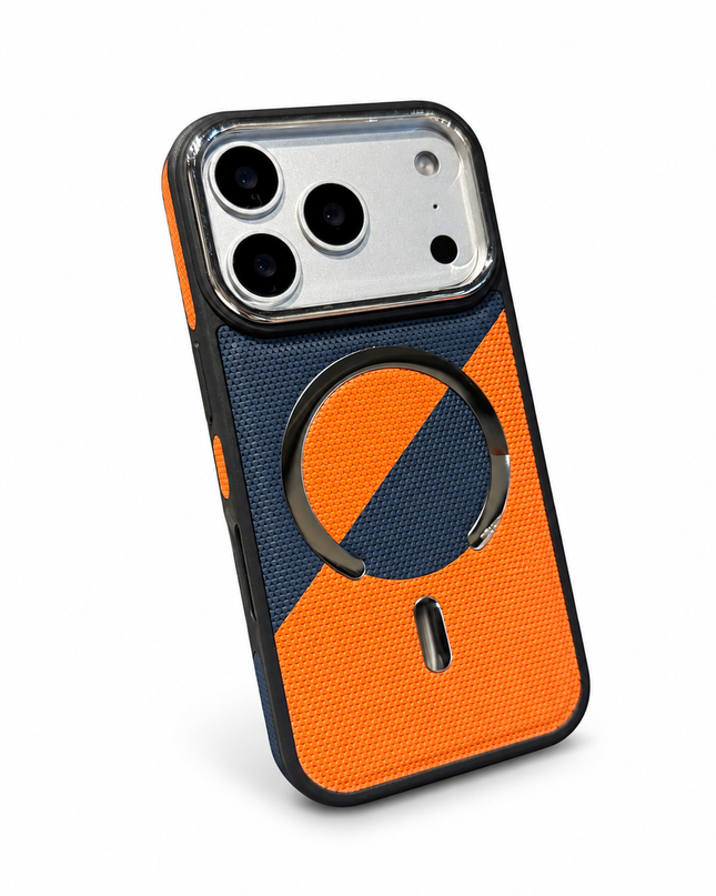 Colour Block Leather MagSafe Armour Case for iPhone – product view 5