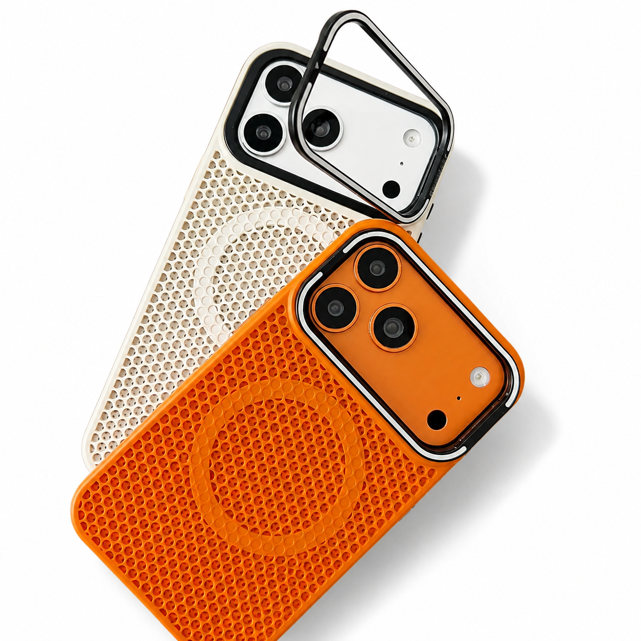 Mesh Cooling Magnetic Stand Case for iPhone