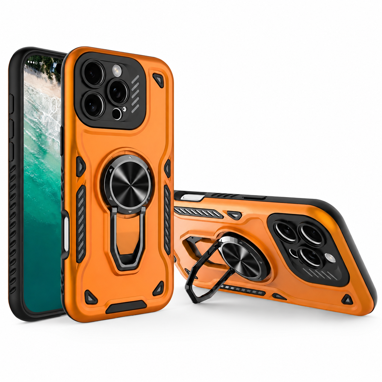 Mecha Rotating Stand Case for iPhone