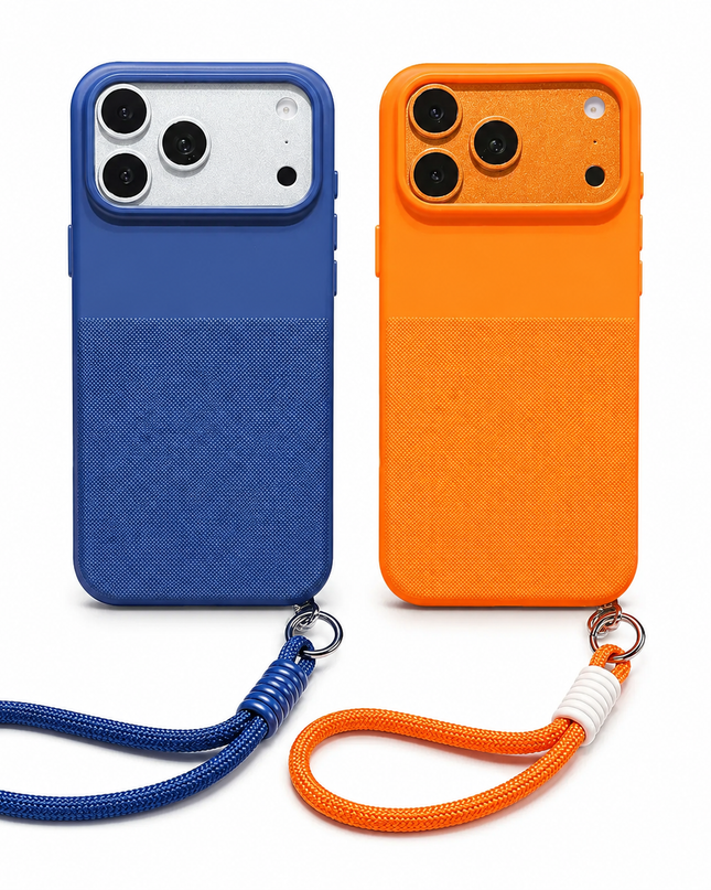 Polka Dot Woven Magnetic Case for iPhone – product view 1