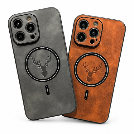 Deer Pattern Leather Magnetic Case for iPhone – product view 1