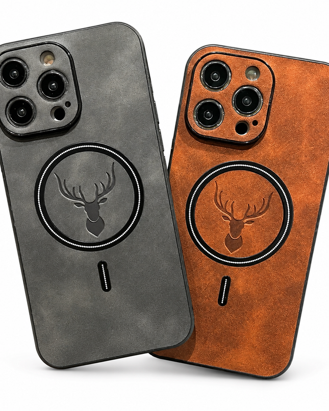 Deer Pattern Leather Magnetic Case for iPhone – product view 1
