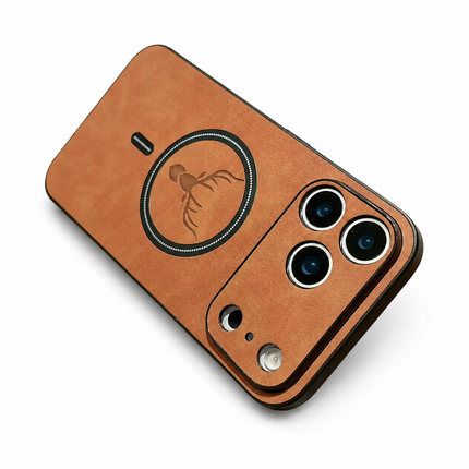 Deer Pattern Leather Magnetic Case for iPhone – product view 5
