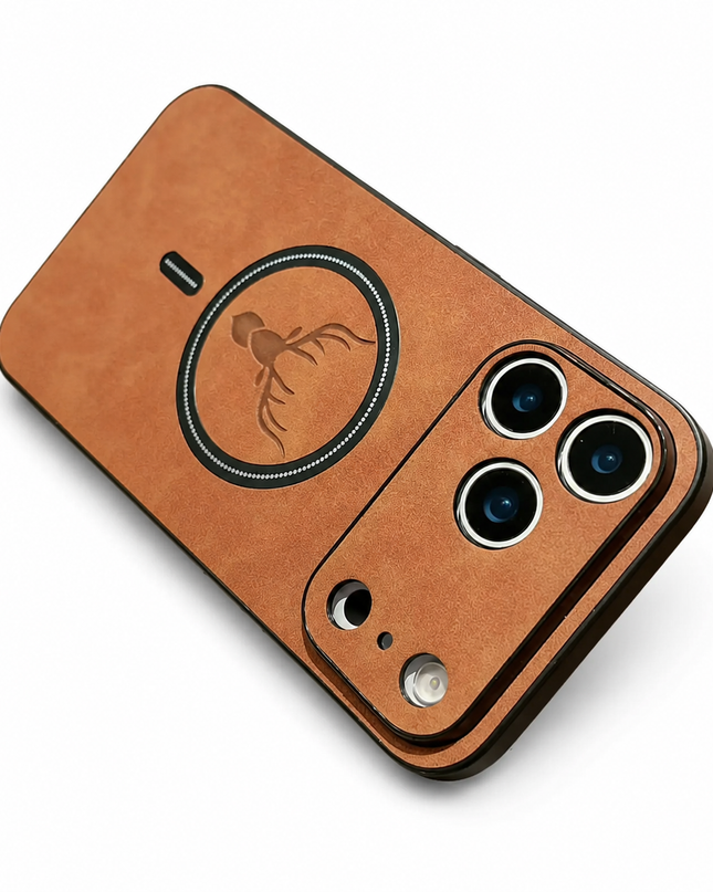 Deer Pattern Leather Magnetic Case for iPhone – product view 5