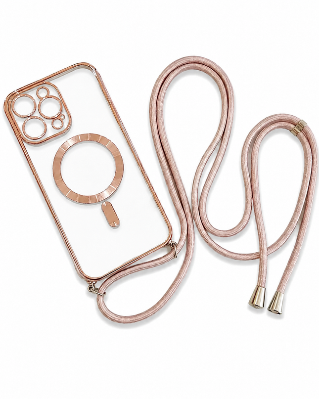 Electroplated Lanyard Magnetic Case for iPhone – product view 2