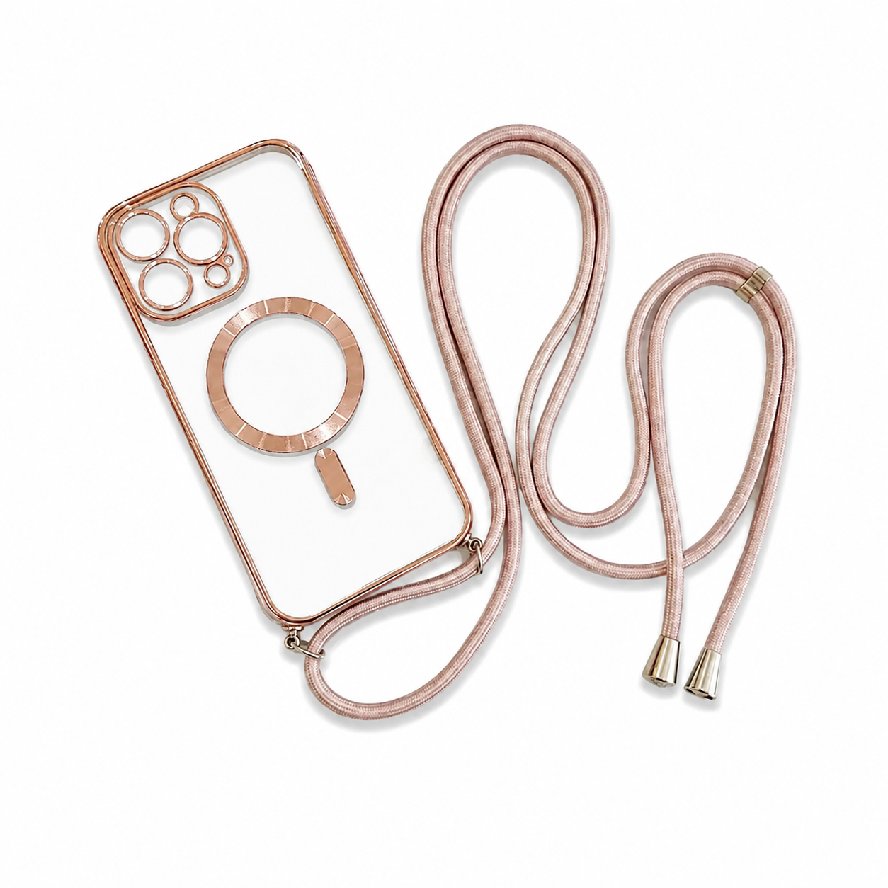 Electroplated Lanyard Magnetic Case for iPhone