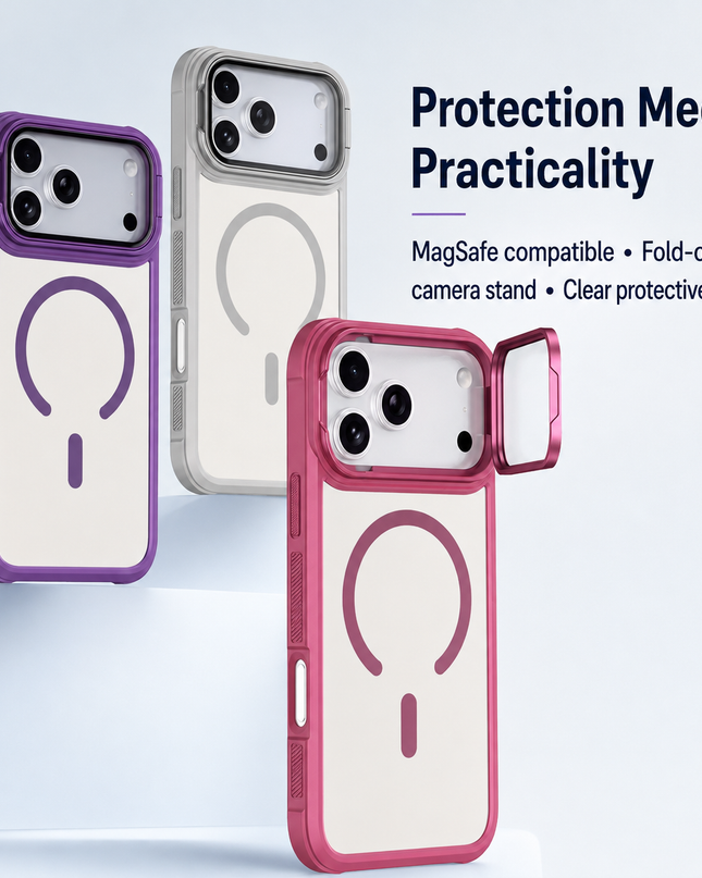 Acrylic Magnetic Holder Case for iPhone – product view 1