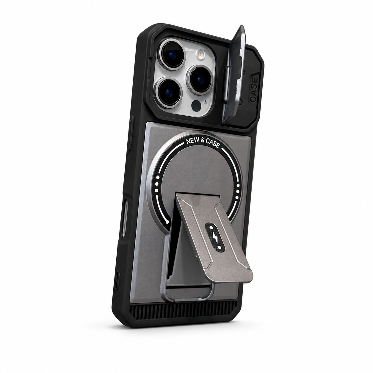 Rugged Magnetic Camera Cover Case for iPhone