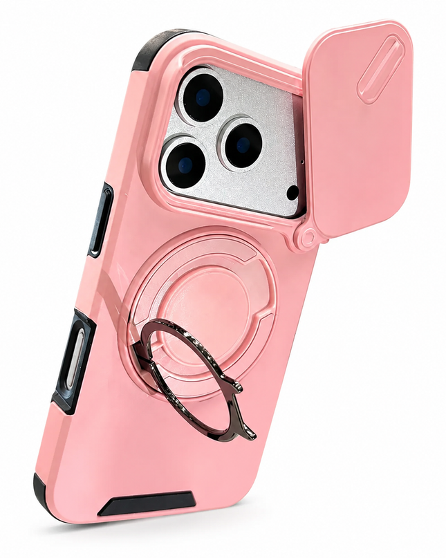 Magnetic Ring Stand Case & Cleaning Kit for iPhone – product view 3