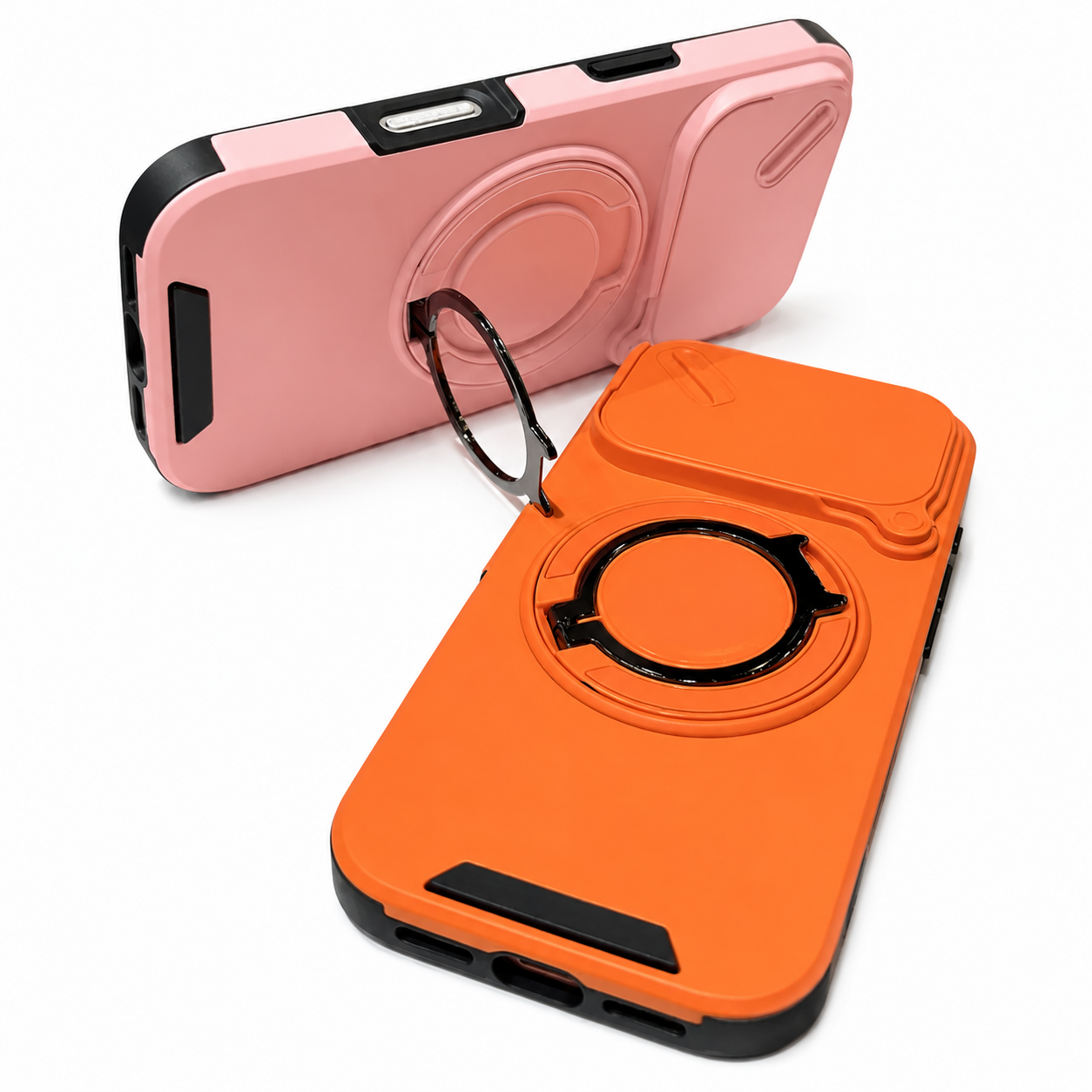 Magnetic Ring Stand Case & Cleaning Kit for iPhone