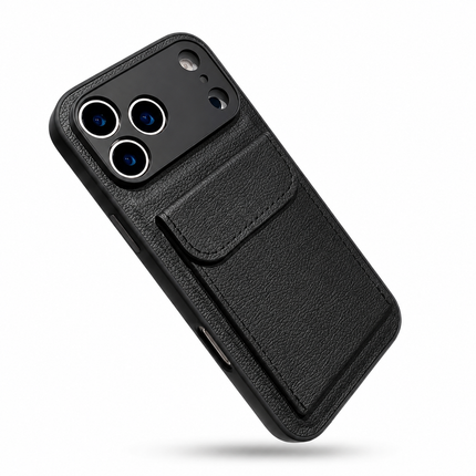 Leather Card Holder Stand Case for iPhone – product view 5
