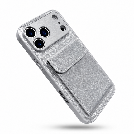 Leather Card Holder Stand Case for iPhone – product view 6