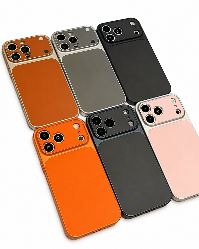 Faux Leather Lens Window Case for iPhone – product view 1