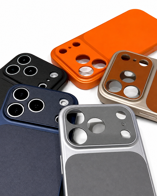 Faux Leather Lens Window Case for iPhone – product view 2
