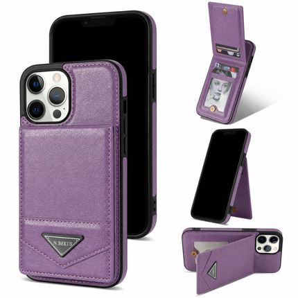 Vertical Card Wallet Stand Case for iPhone – product view 2