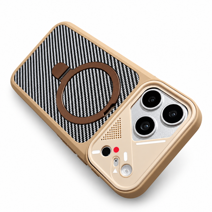 Carbon Fibre Magnetic Stand Case for iPhone – product view 6