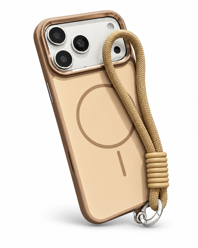 Metal Lens Frame MagSafe Lanyard Case for iPhone – product view 4