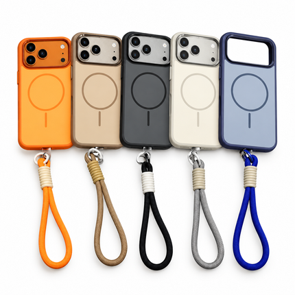Metal Lens Frame MagSafe Lanyard Case for iPhone – product view 1