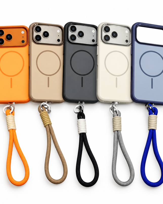 Metal Lens Frame MagSafe Lanyard Case for iPhone – product view 1