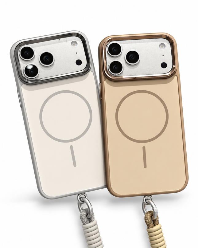 Metal Lens Frame MagSafe Lanyard Case for iPhone – product view 2