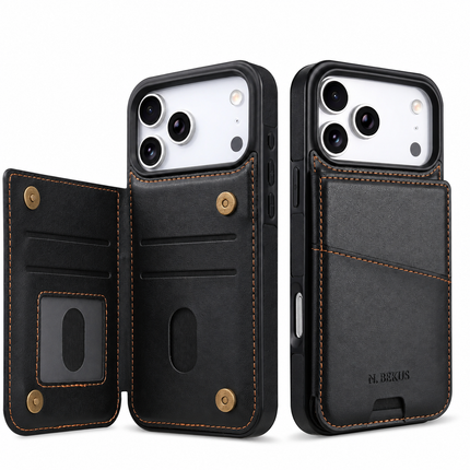 Leather Card Slot Wallet Case for iPhone – product view 4