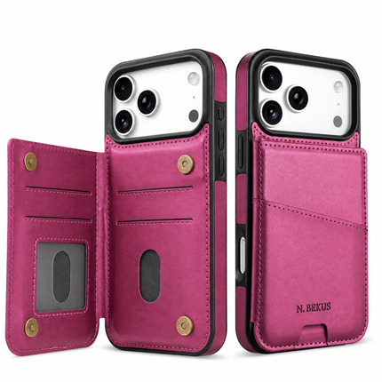 Leather Card Slot Wallet Case for iPhone – product view 6