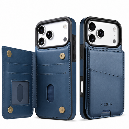 Leather Card Slot Wallet Case for iPhone – product view 5
