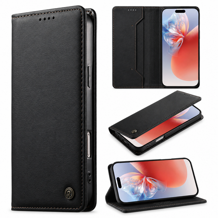 Magnetic Flip RFID Wallet Case for iPhone – product view 4