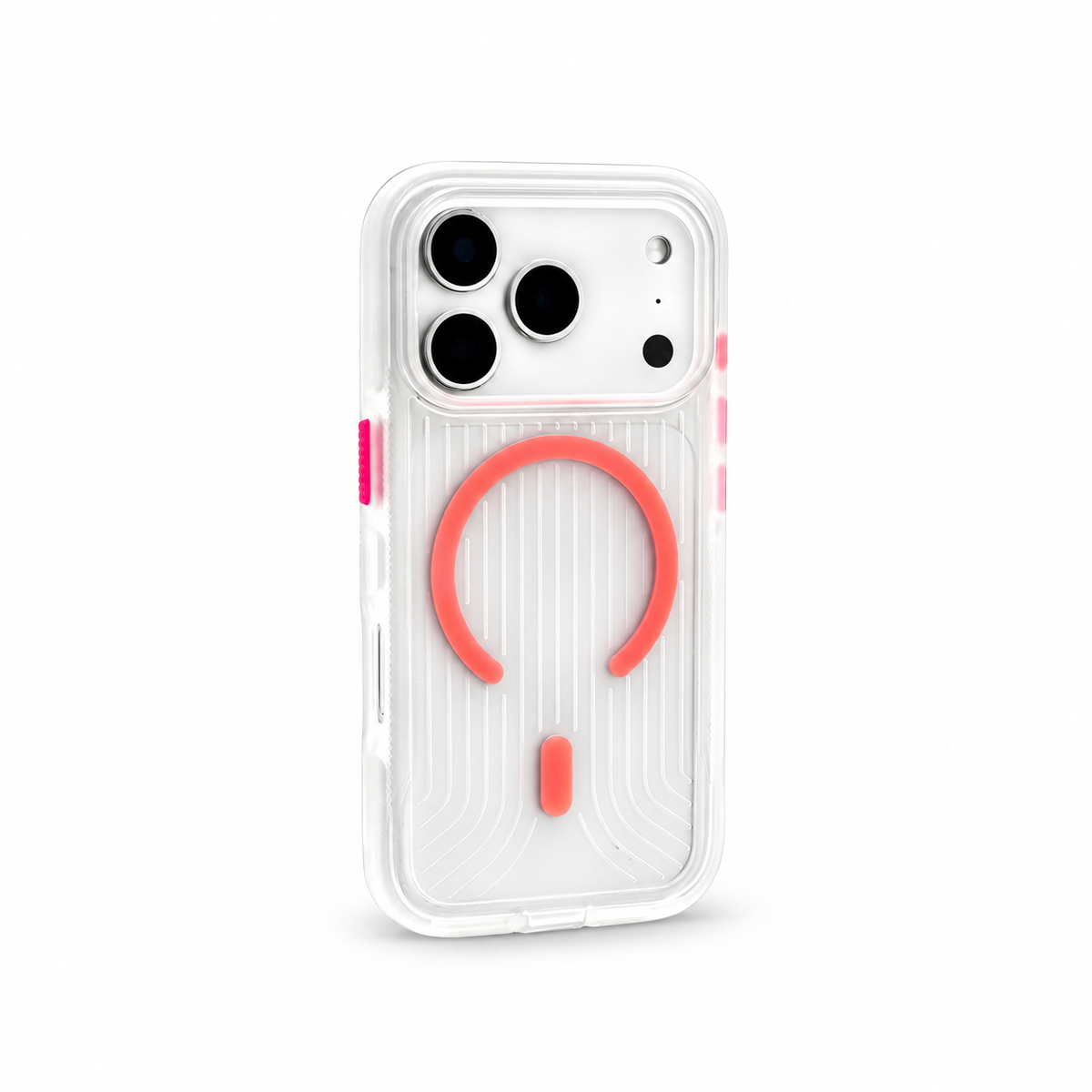 Transparent Corrugated MagSafe Case for iPhone