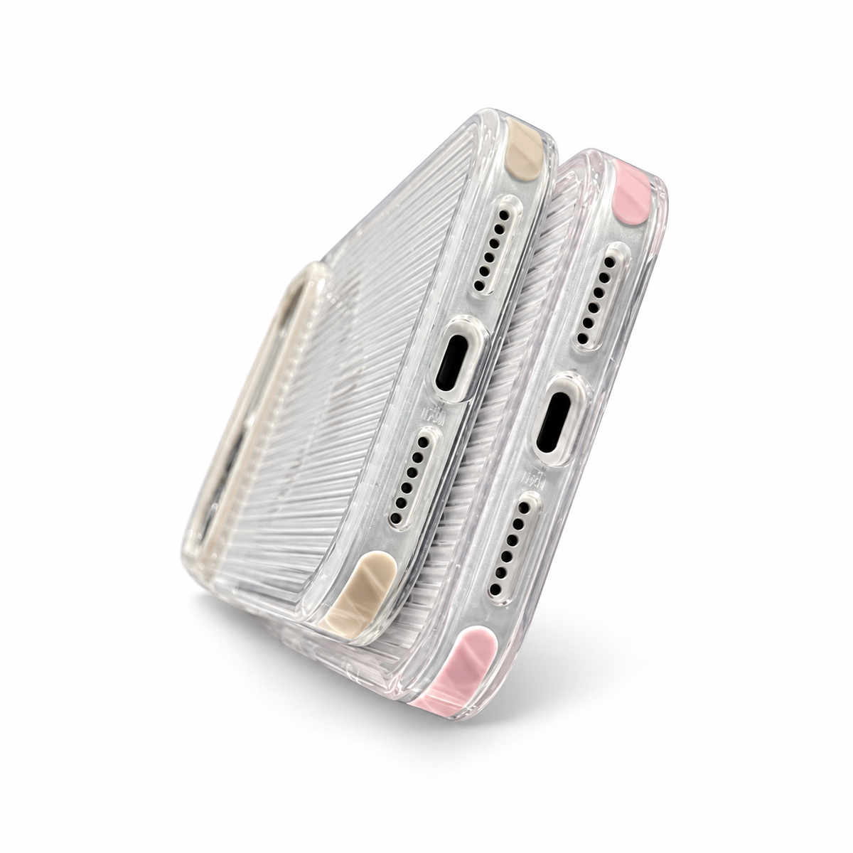 Anti-Yellow Corrugated Clear MagSafe Case for iPhone