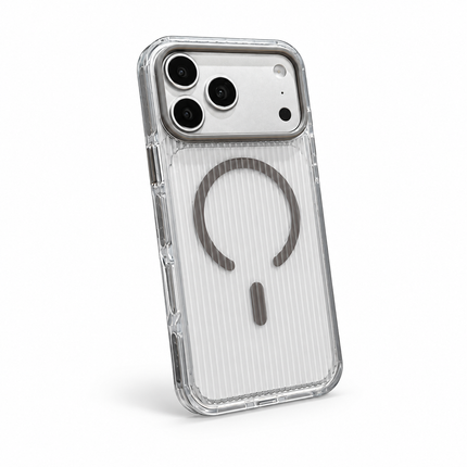 Anti-Yellow Corrugated Clear MagSafe Case for iPhone – product view 4