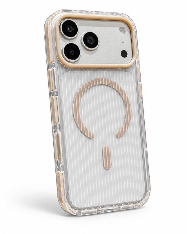 Anti-Yellow Corrugated Clear MagSafe Case for iPhone – product view 8