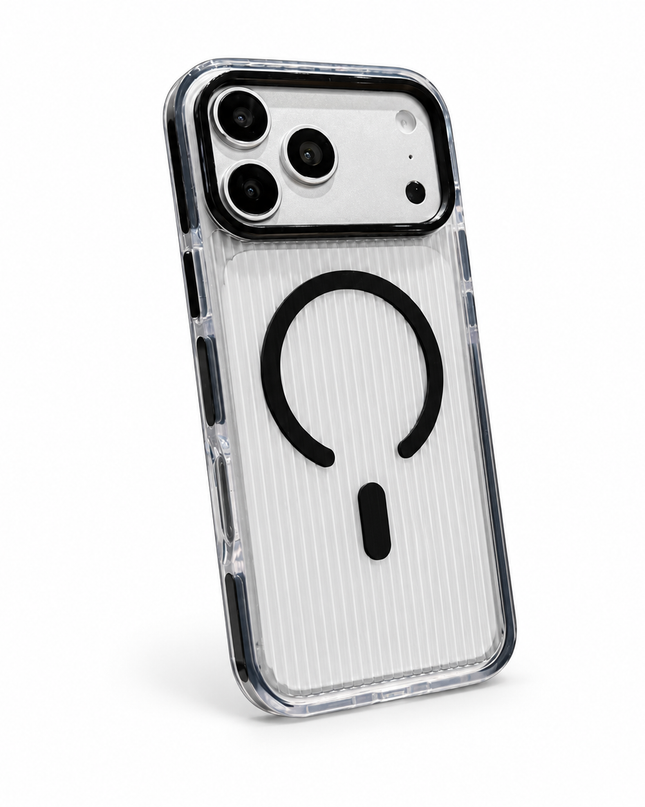 Anti-Yellow Corrugated Clear MagSafe Case for iPhone – product view 10