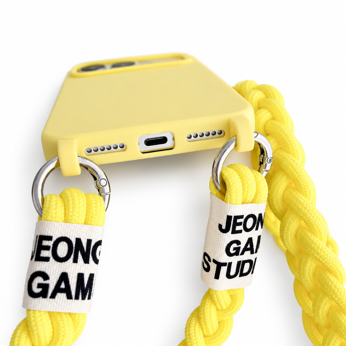 Braided Crossbody Silicone Case for iPhone