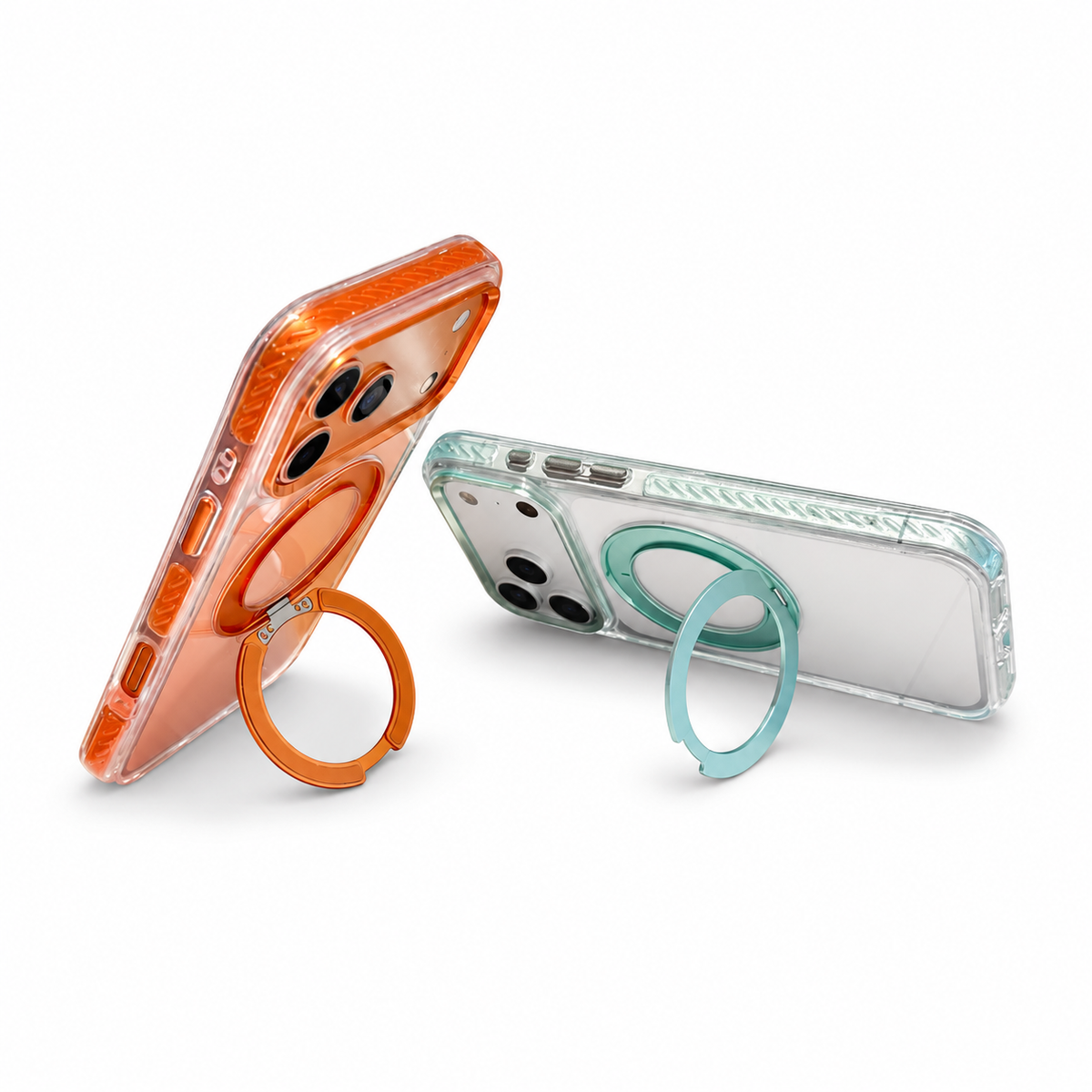 Glitter Wave MagSafe Ring Stand Case for iPhone