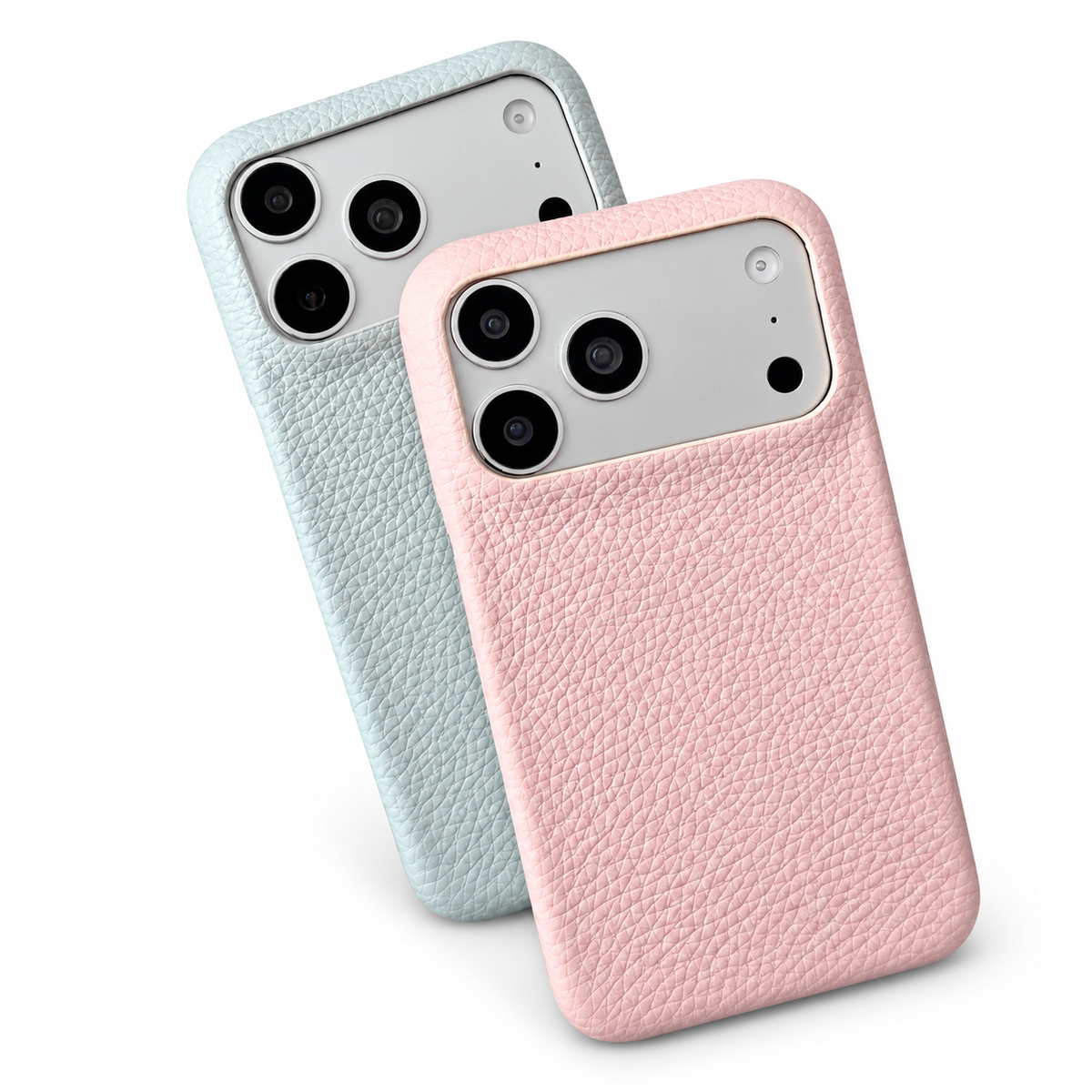 Frameless Lychee Leather Case for iPhone