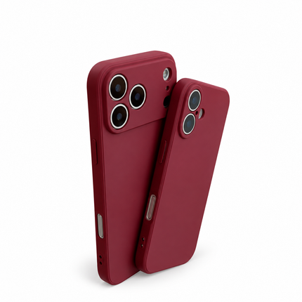 Wine Red Liquid Silicone Case for iPhone – product view 3