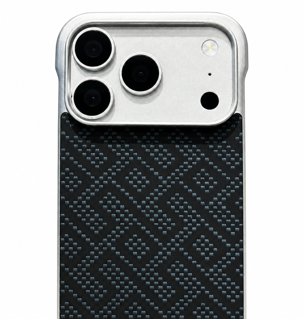 Kevlar Texture Magnetic Bumper Case for iPhone