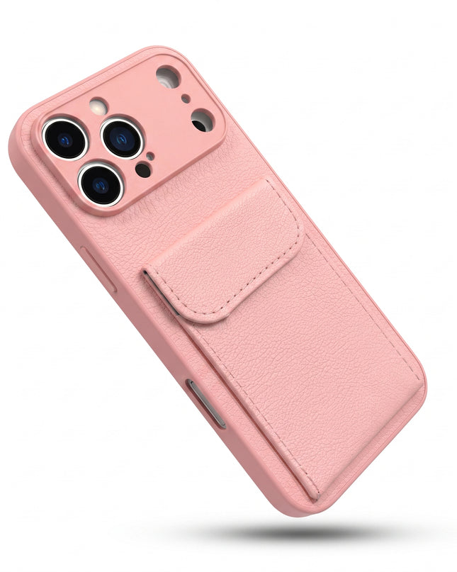 Leather Card Holder Stand Case for iPhone – product view 9