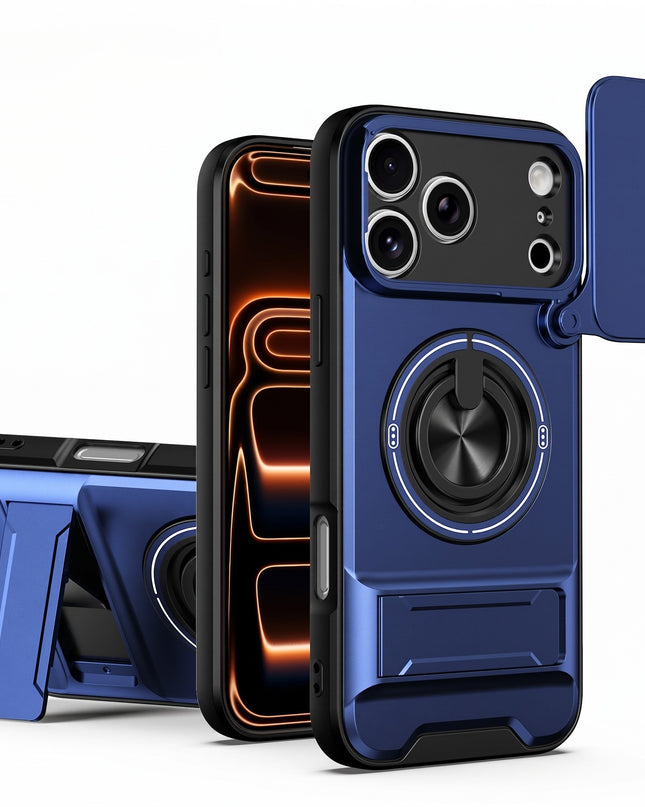 360° Ring Stand Camera Cover Case for iPhone – product view 5