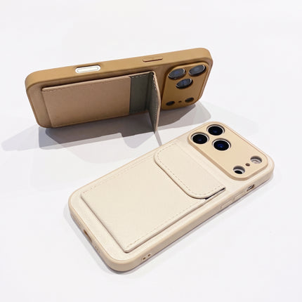 Leather Card Holder Stand Case for iPhone – product view 3