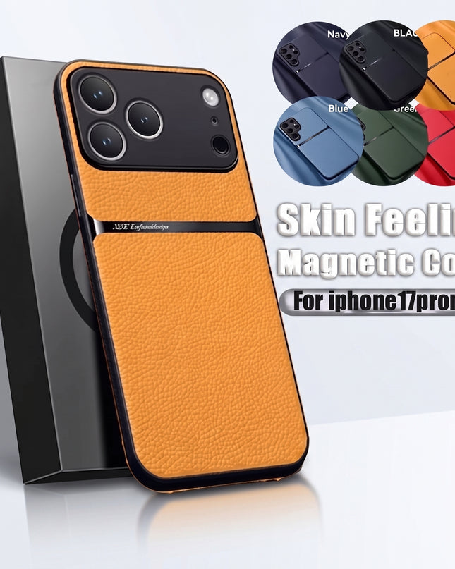 Faux Leather Magnetic Case for iPhone – product view 9