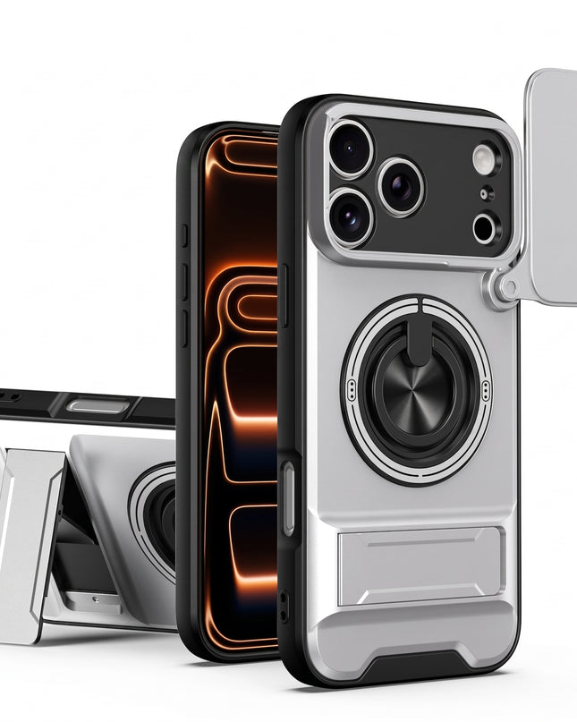 360° Ring Stand Camera Cover Case for iPhone – product view 6